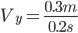 V_{y}=\frac{0.3m}{0.2s}