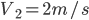 V_{2}=2m/s