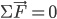 \Sigma\vec{F}=0