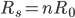 R_{s}=nR_{0}